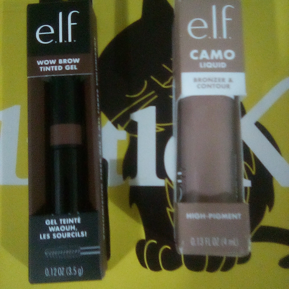 e.l.f. Wow Brow Tinted Gel and Camo Liquid Bronzer